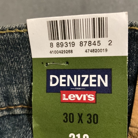 Denizen Levi’s 218 straight from knee to ankle blue jeans 30x30 flex fabric - Picture 9 of 9